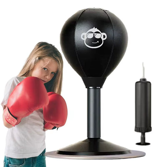 Boxing Reflex Ball Suctions to Your Desk Punching Bags Desk Boxing Punch Ball Fun Toy Gift Practical Boxing Novelty Bag For