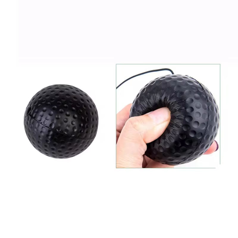 Head-Mounted PU Speed Ball for Boxing and MMA Training - Hand-Eye Coordination Reaction Fitness Equipment